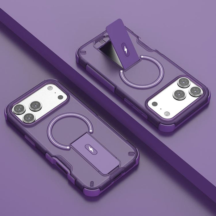 Funda para teléfono con soporte magnético y tacto translúcido, For iPhone 17 Pro Max, For iPhone 17 Pro