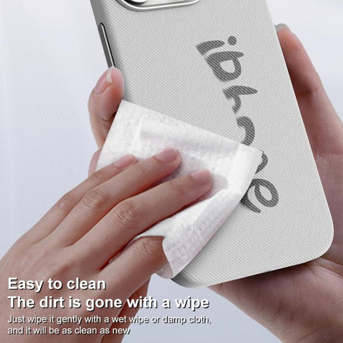 Funda magnética de cobertura total para teléfono con textura de franela, For iPhone 12 Pro Max