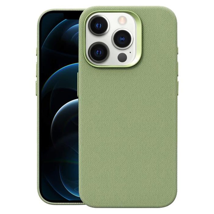Funda magnética de cobertura total para teléfono con textura de franela, For iPhone 12 Pro Max