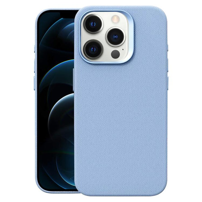 Funda magnética de cobertura total para teléfono con textura de franela, For iPhone 12 Pro Max