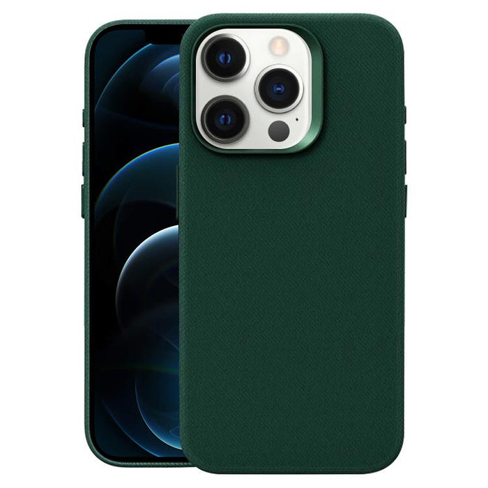Funda magnética de cobertura total para teléfono con textura de franela, For iPhone 12 Pro Max
