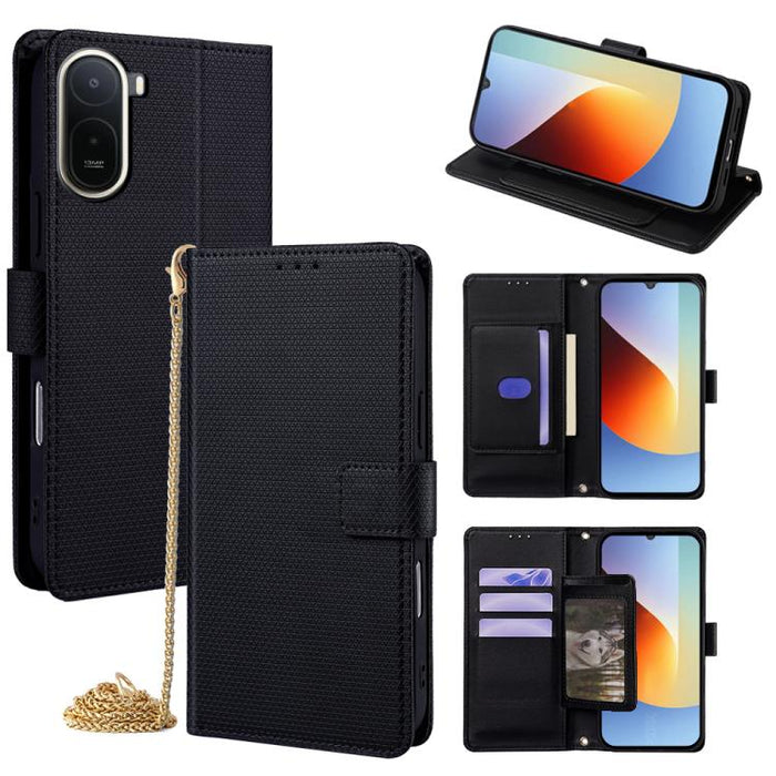 Funda de cuero triangular con cadena cruzada para teléfono, For Redmi A7 Pro 171mm / Poco C85x 5G, For Redmi Turbo 5 Max 5G / Poco X8 Pro Max 5G, For Redmi Turbo 5 5G / Poco X8 Pro 5G, For Xiaomi 17 Ultra