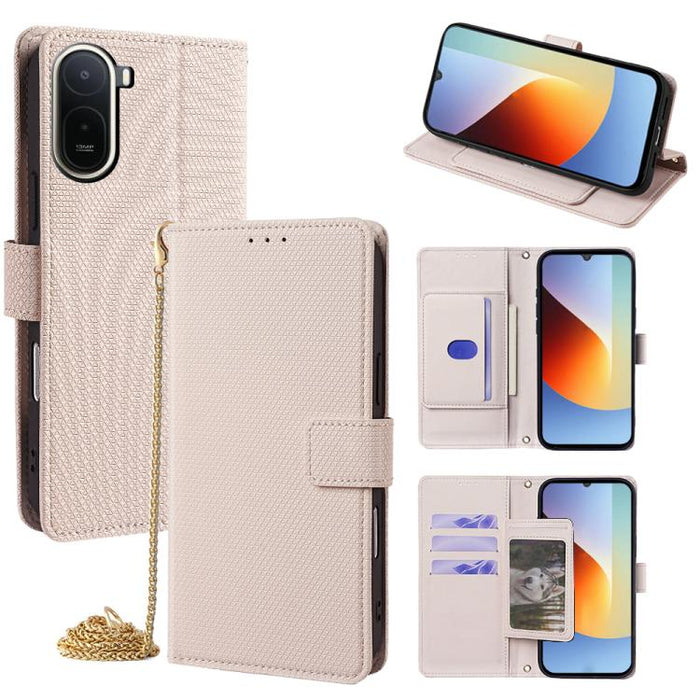 Funda de cuero triangular con cadena cruzada para teléfono, For Redmi A7 Pro 171mm / Poco C85x 5G, For Redmi Turbo 5 Max 5G / Poco X8 Pro Max 5G, For Redmi Turbo 5 5G / Poco X8 Pro 5G, For Xiaomi 17 Ultra