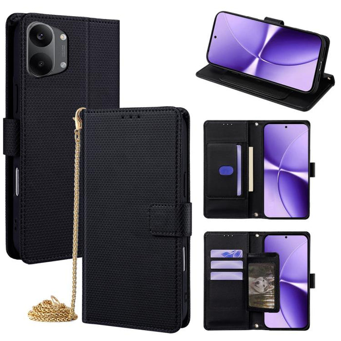 Funda de cuero triangular con cadena cruzada para teléfono, For Redmi A7 Pro 171mm / Poco C85x 5G, For Redmi Turbo 5 Max 5G / Poco X8 Pro Max 5G, For Redmi Turbo 5 5G / Poco X8 Pro 5G, For Xiaomi 17 Ultra