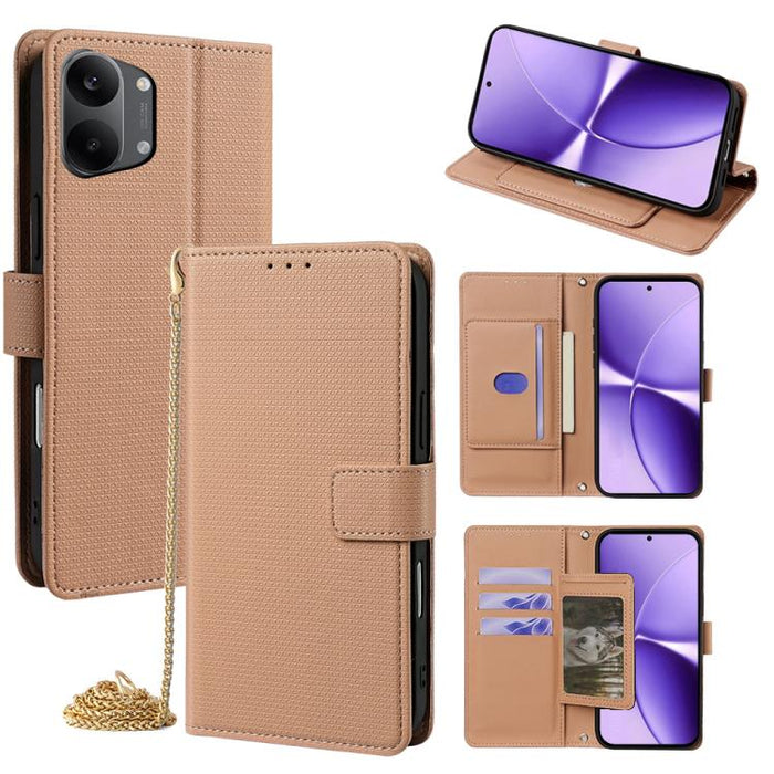 Funda de cuero triangular con cadena cruzada para teléfono, For Redmi A7 Pro 171mm / Poco C85x 5G, For Redmi Turbo 5 Max 5G / Poco X8 Pro Max 5G, For Redmi Turbo 5 5G / Poco X8 Pro 5G, For Xiaomi 17 Ultra