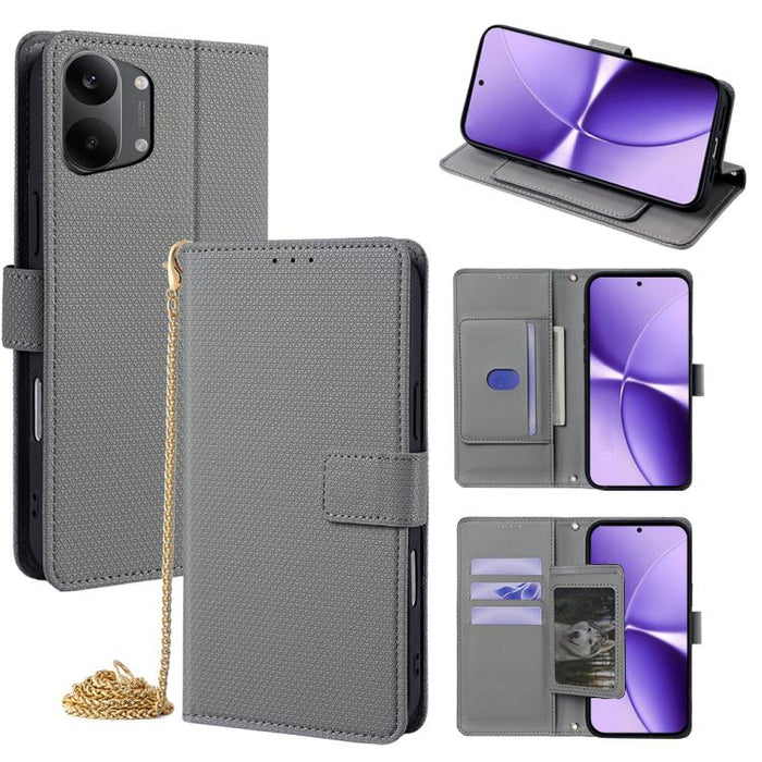 Funda de cuero triangular con cadena cruzada para teléfono, For Redmi A7 Pro 171mm / Poco C85x 5G, For Redmi Turbo 5 Max 5G / Poco X8 Pro Max 5G, For Redmi Turbo 5 5G / Poco X8 Pro 5G, For Xiaomi 17 Ultra