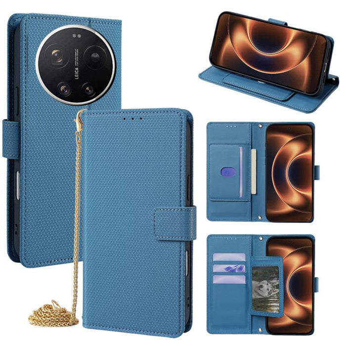 Funda de cuero triangular con cadena cruzada para teléfono, For Redmi A7 Pro 171mm / Poco C85x 5G, For Redmi Turbo 5 Max 5G / Poco X8 Pro Max 5G, For Redmi Turbo 5 5G / Poco X8 Pro 5G, For Xiaomi 17 Ultra