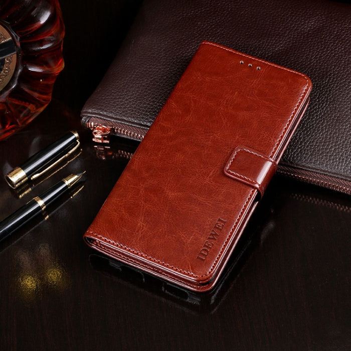 idewei Crazy Horse Texture Horizontal Flip Funda de cuero con soporte y ranuras para tarjetas y billetera, For iPhone 12 mini, For iPhone 12 / 12 Pro, For iPhone 12 Pro Max