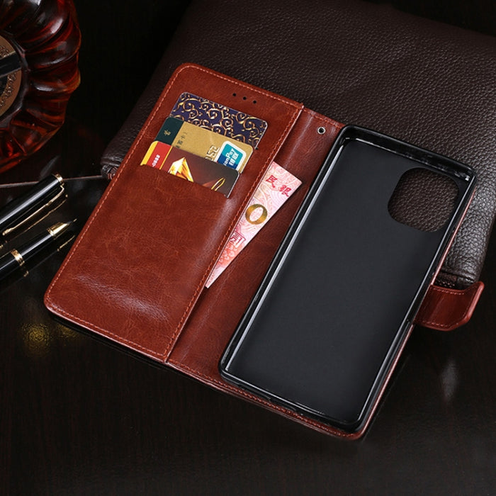 idewei Crazy Horse Texture Horizontal Flip Funda de cuero con soporte y ranuras para tarjetas y billetera, For iPhone 12 mini, For iPhone 12 / 12 Pro, For iPhone 12 Pro Max