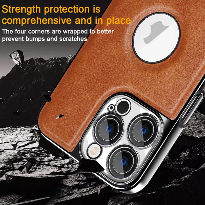 Funda para teléfono plegable con soporte galvanizado a prueba de golpes, For iPhone 11