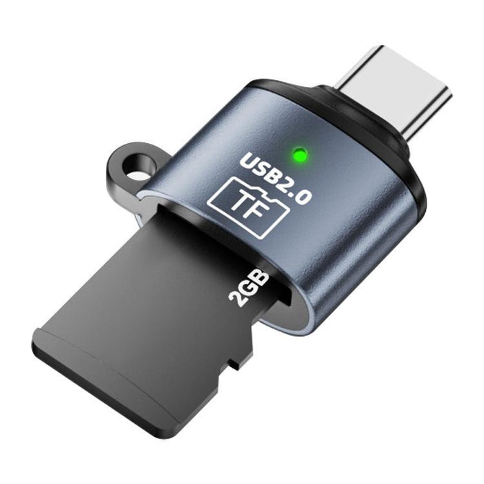 Adaptador TF y lector de tarjetas mini, USB to TF Card, Type-C to TF Card