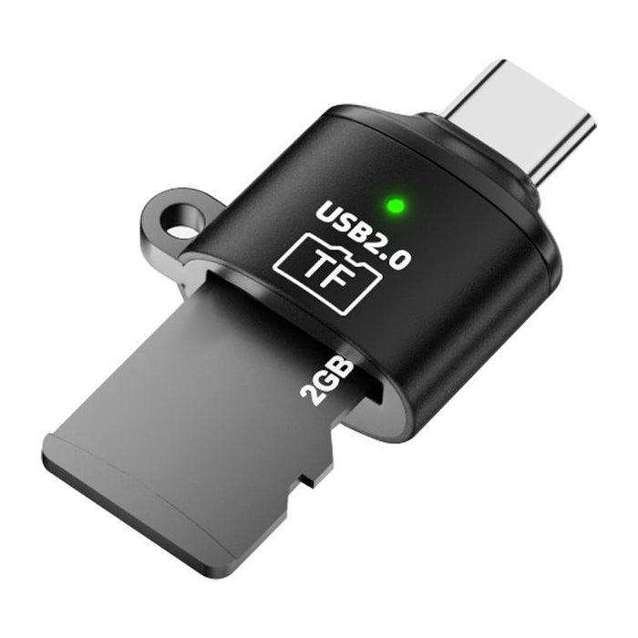 Adaptador TF y lector de tarjetas mini, USB to TF Card, Type-C to TF Card