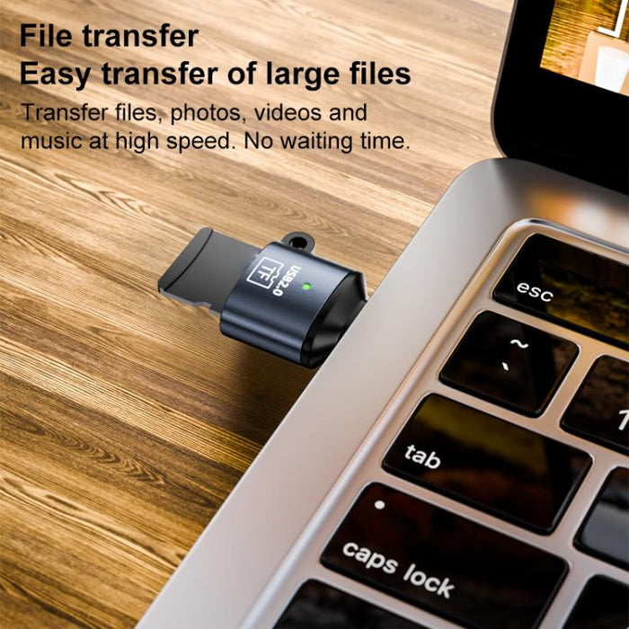 Adaptador TF y lector de tarjetas mini, USB to TF Card, Type-C to TF Card