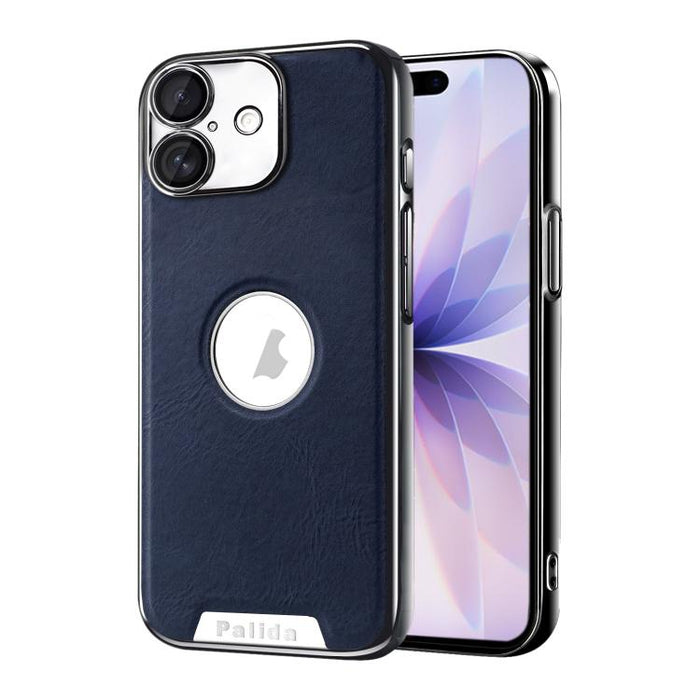 Funda para teléfono Palida de cuero vegano estilo mecha con acabado galvanizado y resistente a los golpes., For iPhone 17 Pro Max, For iPhone 17 Pro, For iPhone 17, For iPhone Air, For iPhone 16 Pro Max, For iPhone 16 Pro, For iPhone 16                ...