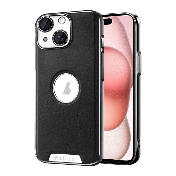 Funda para teléfono Palida de cuero vegano estilo mecha con acabado galvanizado y resistente a los golpes., For iPhone 17 Pro Max, For iPhone 17 Pro, For iPhone 17, For iPhone Air, For iPhone 16 Pro Max, For iPhone 16 Pro, For iPhone 16                ...