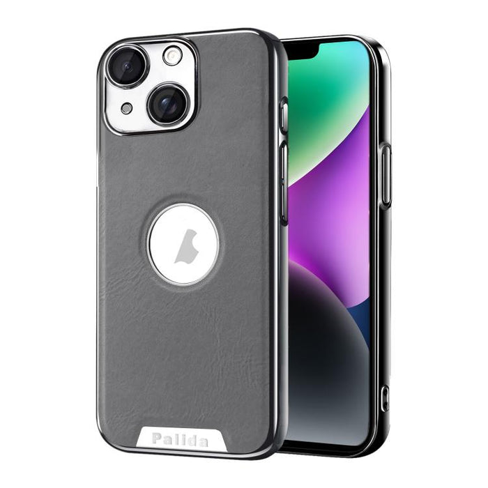 Funda para teléfono Palida de cuero vegano estilo mecha con acabado galvanizado y resistente a los golpes., For iPhone 17 Pro Max, For iPhone 17 Pro, For iPhone 17, For iPhone Air, For iPhone 16 Pro Max, For iPhone 16 Pro, For iPhone 16                ...