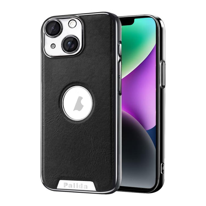 Funda para teléfono Palida de cuero vegano estilo mecha con acabado galvanizado y resistente a los golpes., For iPhone 17 Pro Max, For iPhone 17 Pro, For iPhone 17, For iPhone Air, For iPhone 16 Pro Max, For iPhone 16 Pro, For iPhone 16                ...