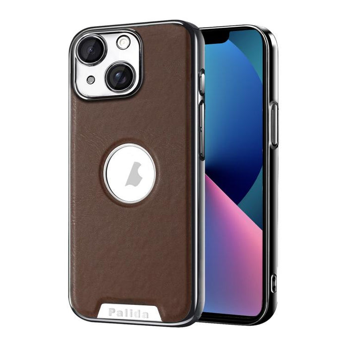 Funda para teléfono Palida de cuero vegano estilo mecha con acabado galvanizado y resistente a los golpes., For iPhone 17 Pro Max, For iPhone 17 Pro, For iPhone 17, For iPhone Air, For iPhone 16 Pro Max, For iPhone 16 Pro, For iPhone 16                ...
