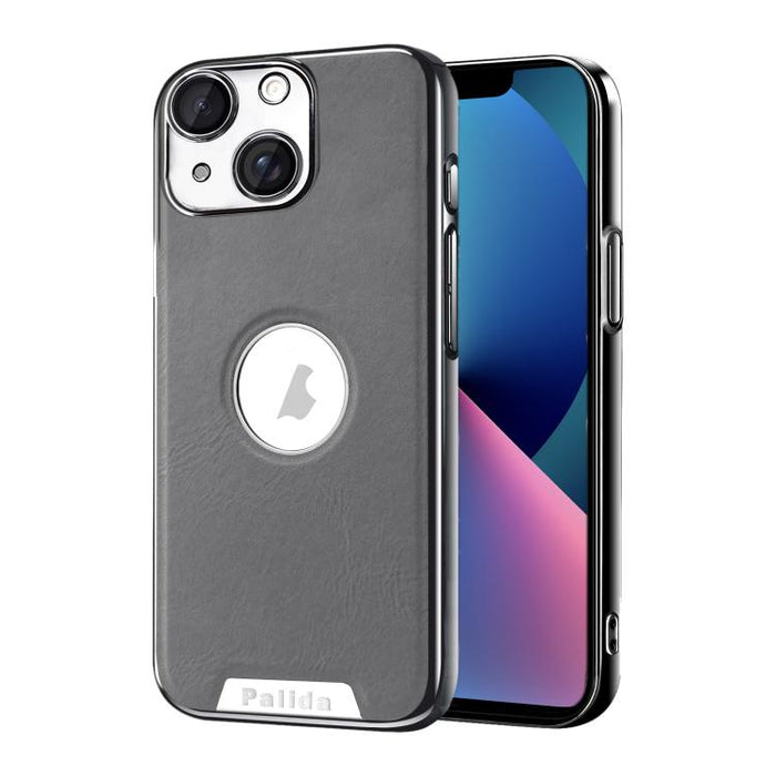Funda para teléfono Palida de cuero vegano estilo mecha con acabado galvanizado y resistente a los golpes., For iPhone 17 Pro Max, For iPhone 17 Pro, For iPhone 17, For iPhone Air, For iPhone 16 Pro Max, For iPhone 16 Pro, For iPhone 16                ...