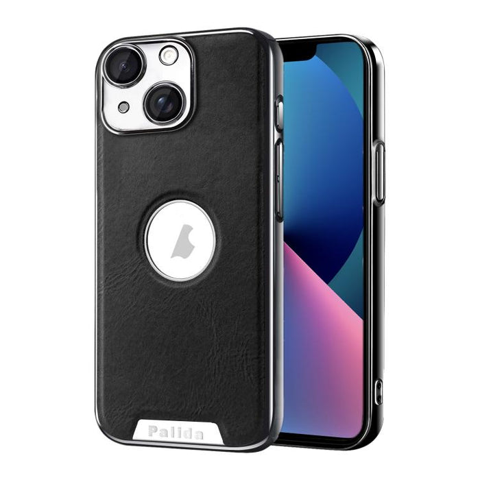 Funda para teléfono Palida de cuero vegano estilo mecha con acabado galvanizado y resistente a los golpes., For iPhone 17 Pro Max, For iPhone 17 Pro, For iPhone 17, For iPhone Air, For iPhone 16 Pro Max, For iPhone 16 Pro, For iPhone 16                ...