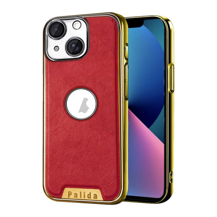 Funda para teléfono Palida de cuero vegano estilo mecha con acabado galvanizado y resistente a los golpes., For iPhone 17 Pro Max, For iPhone 17 Pro, For iPhone 17, For iPhone Air, For iPhone 16 Pro Max, For iPhone 16 Pro, For iPhone 16                ...