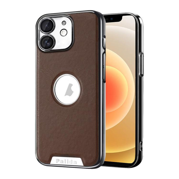 Funda para teléfono Palida de cuero vegano estilo mecha con acabado galvanizado y resistente a los golpes., For iPhone 17 Pro Max, For iPhone 17 Pro, For iPhone 17, For iPhone Air, For iPhone 16 Pro Max, For iPhone 16 Pro, For iPhone 16                ...
