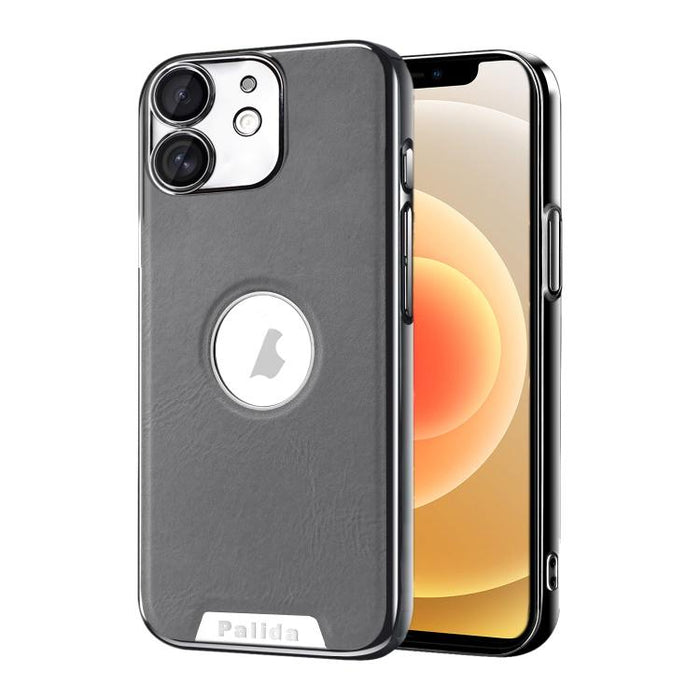 Funda para teléfono Palida de cuero vegano estilo mecha con acabado galvanizado y resistente a los golpes., For iPhone 17 Pro Max, For iPhone 17 Pro, For iPhone 17, For iPhone Air, For iPhone 16 Pro Max, For iPhone 16 Pro, For iPhone 16                ...