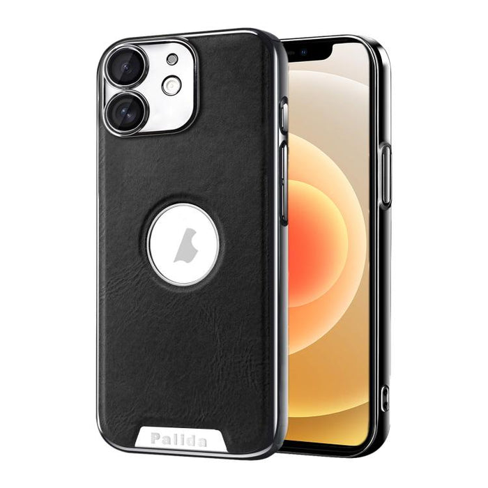 Funda para teléfono Palida de cuero vegano estilo mecha con acabado galvanizado y resistente a los golpes., For iPhone 17 Pro Max, For iPhone 17 Pro, For iPhone 17, For iPhone Air, For iPhone 16 Pro Max, For iPhone 16 Pro, For iPhone 16                ...