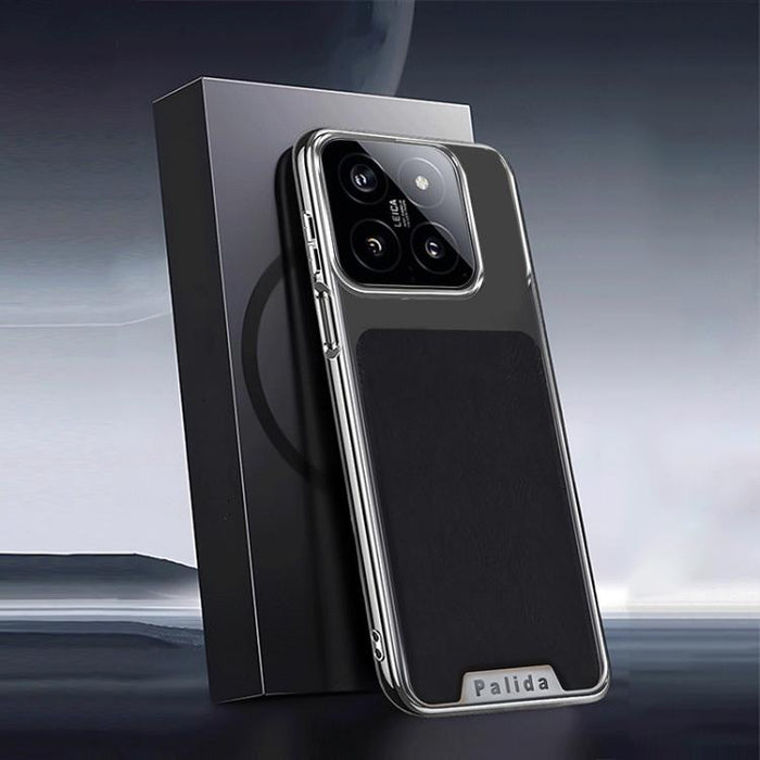 Funda para teléfono Palida de cuero texturizado estilo mecha con acabado galvanizado y resistente a los golpes., For Xiaomi 17 Pro Max, For Xiaomi 17 Pro, For Xiaomi 17, For Xiaomi 15 Pro, For Xiaomi 15, For Xiaomi 14 Pro, For Xiaomi 14, For Xiaomi 13 ...