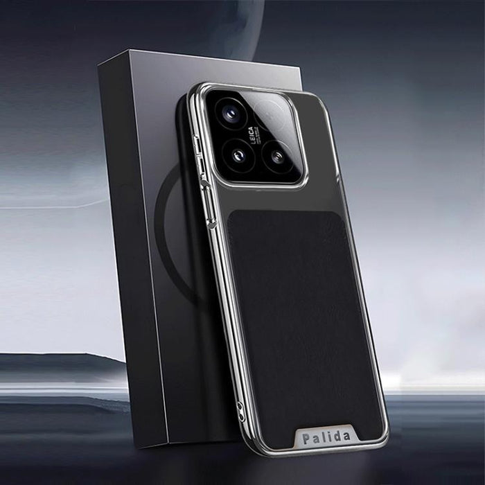 Funda para teléfono Palida de cuero texturizado estilo mecha con acabado galvanizado y resistente a los golpes., For Xiaomi 17 Pro Max, For Xiaomi 17 Pro, For Xiaomi 17, For Xiaomi 15 Pro, For Xiaomi 15, For Xiaomi 14 Pro, For Xiaomi 14, For Xiaomi 13 ...