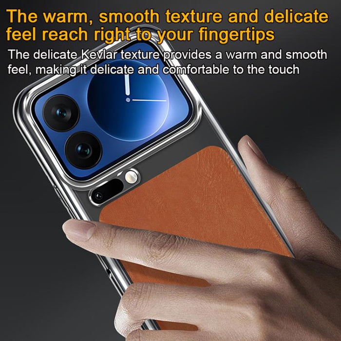 Funda para teléfono Palida de cuero texturizado estilo mecha con acabado galvanizado y resistente a los golpes., For Xiaomi 17 Pro Max, For Xiaomi 17 Pro, For Xiaomi 17, For Xiaomi 15 Pro, For Xiaomi 15, For Xiaomi 14 Pro, For Xiaomi 14, For Xiaomi 13 ...
