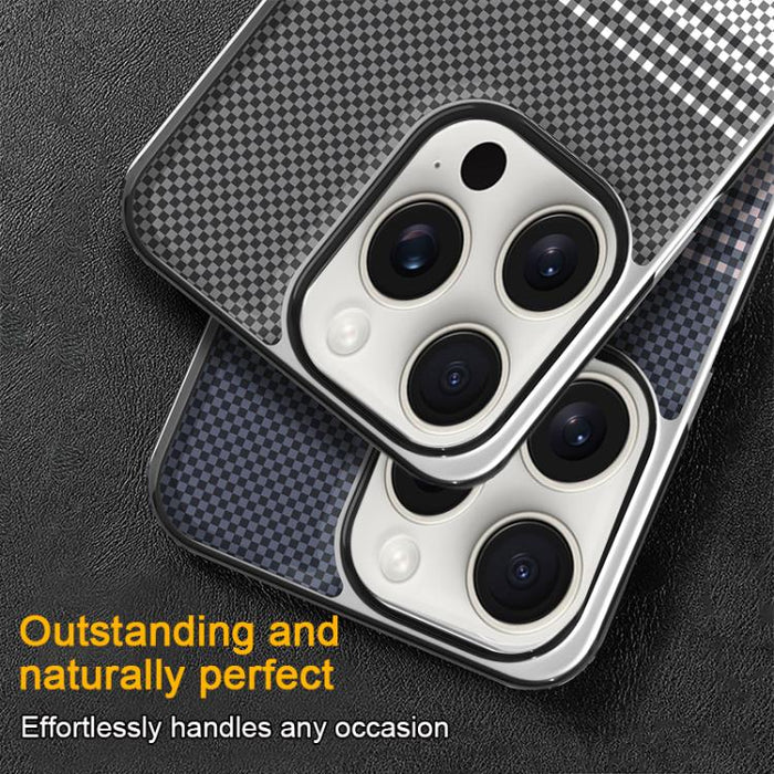 Funda para teléfono Palida con textura de Kevlar galvanizado y resistente a los golpes, For iPhone 17 Pro Max, For iPhone 17 Pro, For iPhone 17, For iPhone Air, For iPhone 16 Pro Max, For iPhone 16 Pro, For iPhone 16 Plus, For iPhone 16                ...