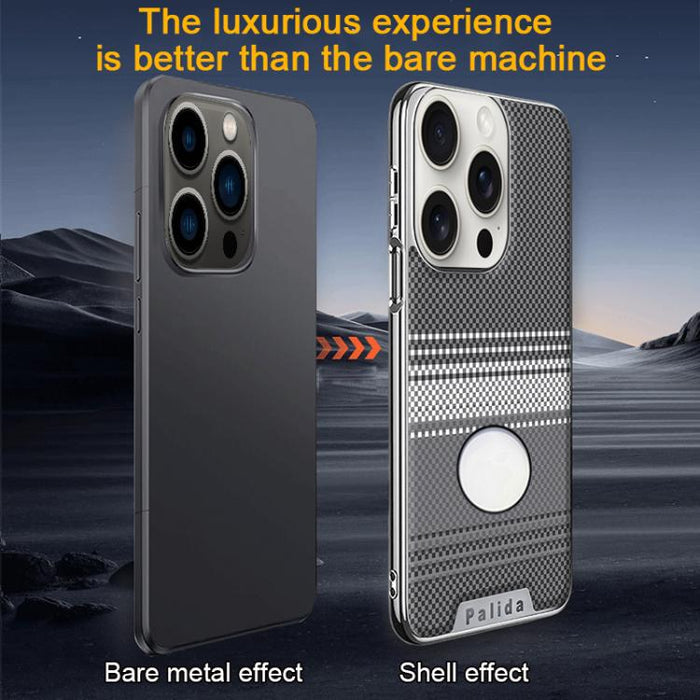 Funda para teléfono Palida con textura de Kevlar galvanizado y resistente a los golpes, For iPhone 17 Pro Max, For iPhone 17 Pro, For iPhone 17, For iPhone Air, For iPhone 16 Pro Max, For iPhone 16 Pro, For iPhone 16 Plus, For iPhone 16                ...