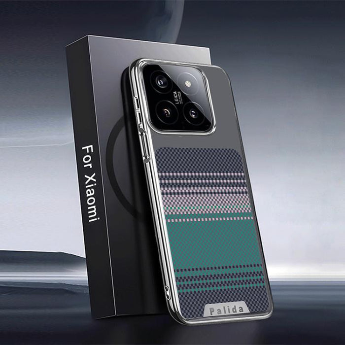 Funda para teléfono Palida con textura de Kevlar galvanizado y resistente a los golpes, For Xiaomi 17 Pro Max, For Xiaomi 17 Pro, For Xiaomi 17, For Xiaomi 15 Pro, For Xiaomi 15, For Xiaomi 14 Pro, For Xiaomi 14