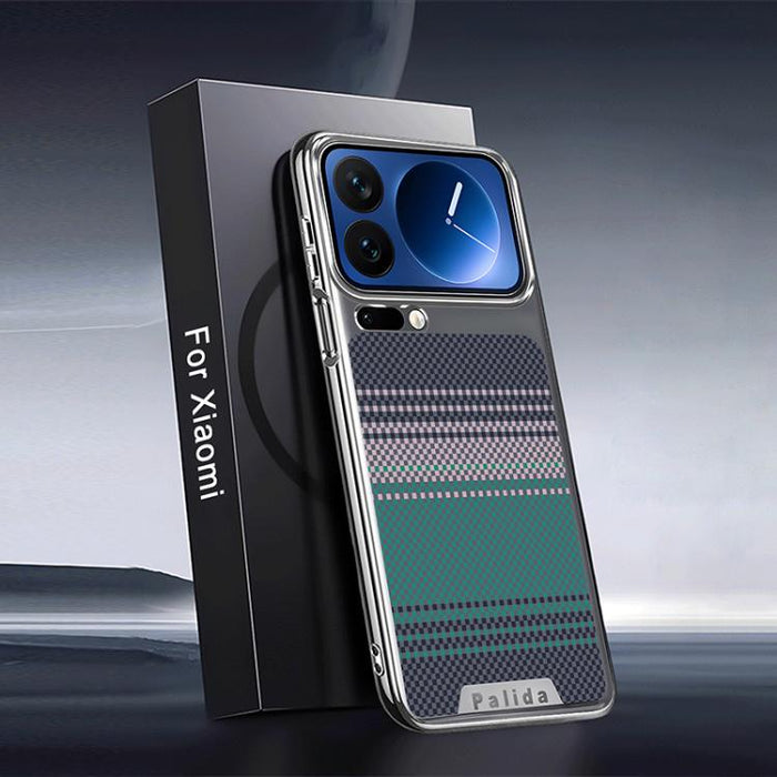 Funda para teléfono Palida con textura de Kevlar galvanizado y resistente a los golpes, For Xiaomi 17 Pro Max, For Xiaomi 17 Pro, For Xiaomi 17, For Xiaomi 15 Pro, For Xiaomi 15, For Xiaomi 14 Pro, For Xiaomi 14