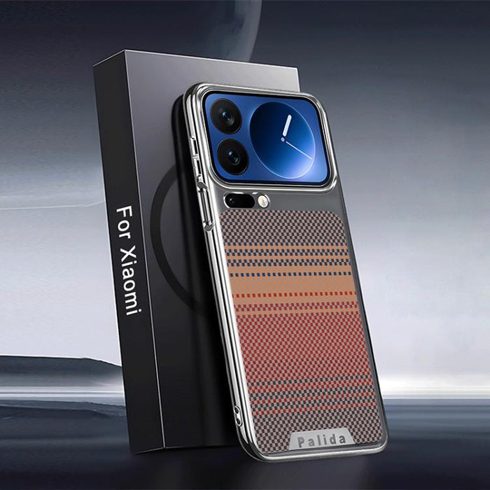 Funda para teléfono Palida con textura de Kevlar galvanizado y resistente a los golpes, For Xiaomi 17 Pro Max, For Xiaomi 17 Pro, For Xiaomi 17, For Xiaomi 15 Pro, For Xiaomi 15, For Xiaomi 14 Pro, For Xiaomi 14