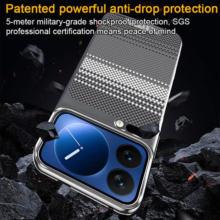 Funda para teléfono Palida con textura de Kevlar galvanizado y resistente a los golpes, For Xiaomi 17 Pro Max, For Xiaomi 17 Pro, For Xiaomi 17, For Xiaomi 15 Pro, For Xiaomi 15, For Xiaomi 14 Pro, For Xiaomi 14
