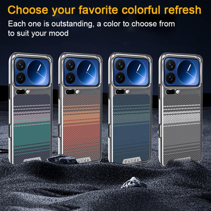 Funda para teléfono Palida con textura de Kevlar galvanizado y resistente a los golpes, For Xiaomi 17 Pro Max, For Xiaomi 17 Pro, For Xiaomi 17, For Xiaomi 15 Pro, For Xiaomi 15, For Xiaomi 14 Pro, For Xiaomi 14