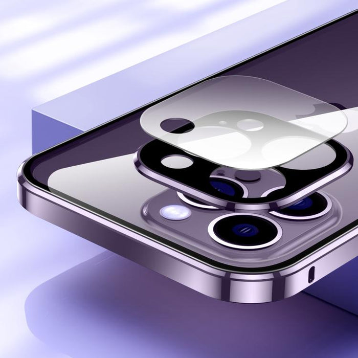 Funda para teléfono con cristal templado HD y cierre magnético de doble hebilla, For iPhone 17 Pro Max, For iPhone 17 Pro