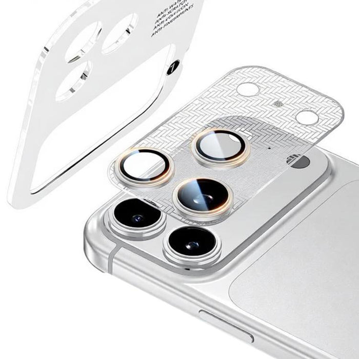 Protector de lente con base hueca y diseño de ala de cigarra integrada de aleación de níquel XDcase, For iPhone 17 Pro Max, For iPhone 17 Pro