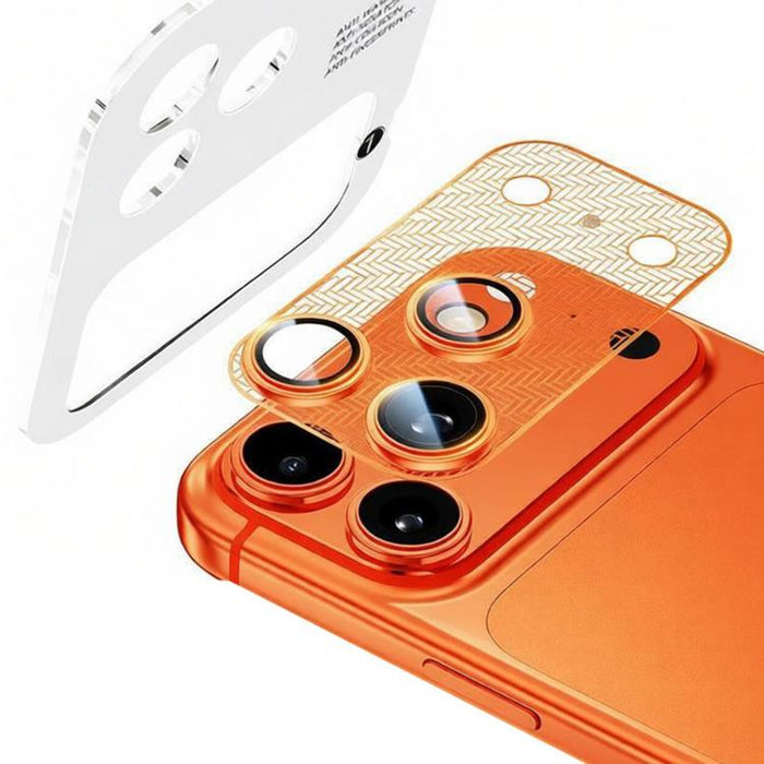 Protector de lente con base hueca y diseño de ala de cigarra integrada de aleación de níquel XDcase, For iPhone 17 Pro Max, For iPhone 17 Pro