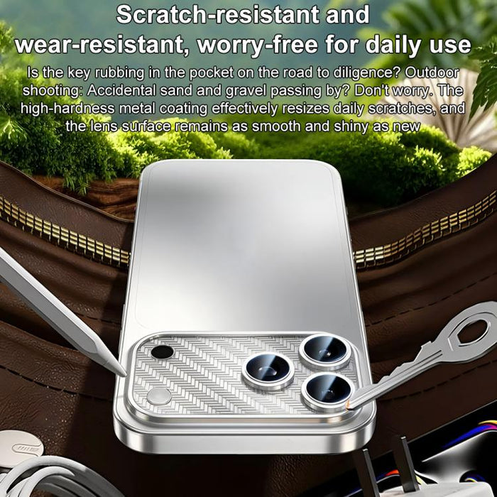 Protector de lente con base hueca y diseño de ala de cigarra integrada de aleación de níquel XDcase, For iPhone 17 Pro Max, For iPhone 17 Pro