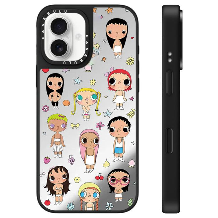 Funda para teléfono con diseño de espejo de la serie YUY, For iPhone 16 Pro Max, For iPhone 16 Pro, For iPhone 16 Plus, For iPhone 16, For iPhone 15 Pro Max, For iPhone 15 Pro, For iPhone 15 Plus, For iPhone 15