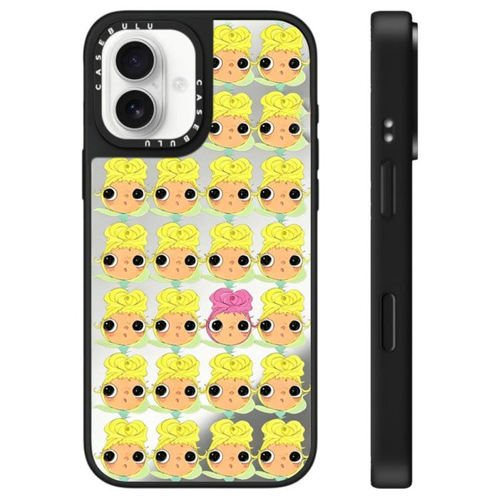 Funda para teléfono con diseño de espejo de la serie YUY, For iPhone 16 Pro Max, For iPhone 16 Pro, For iPhone 16 Plus, For iPhone 16, For iPhone 15 Pro Max, For iPhone 15 Pro, For iPhone 15 Plus, For iPhone 15