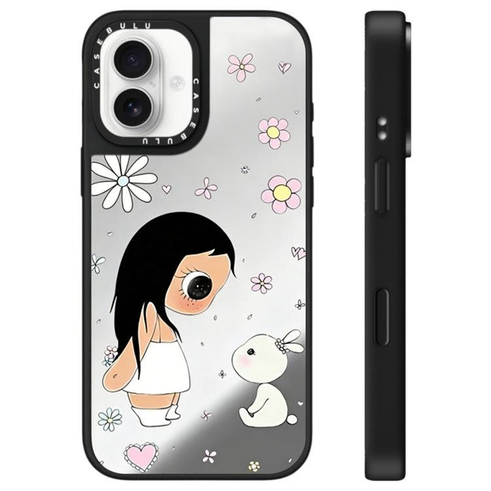 Funda para teléfono con diseño de espejo de la serie YUY, For iPhone 16 Pro Max, For iPhone 16 Pro, For iPhone 16 Plus, For iPhone 16, For iPhone 15 Pro Max, For iPhone 15 Pro, For iPhone 15 Plus, For iPhone 15