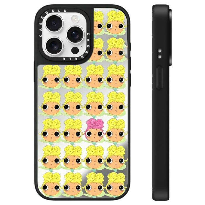 Funda para teléfono con diseño de espejo de la serie YUY, For iPhone 16 Pro Max, For iPhone 16 Pro, For iPhone 16 Plus, For iPhone 16, For iPhone 15 Pro Max, For iPhone 15 Pro, For iPhone 15 Plus, For iPhone 15