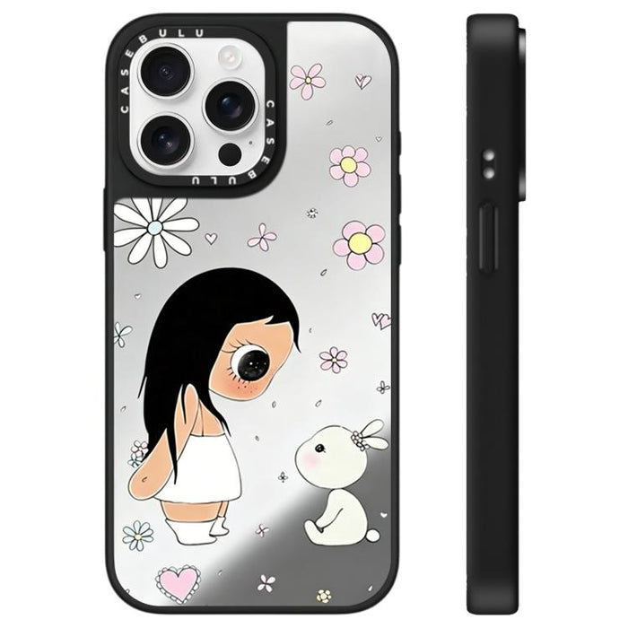Funda para teléfono con diseño de espejo de la serie YUY, For iPhone 16 Pro Max, For iPhone 16 Pro, For iPhone 16 Plus, For iPhone 16, For iPhone 15 Pro Max, For iPhone 15 Pro, For iPhone 15 Plus, For iPhone 15