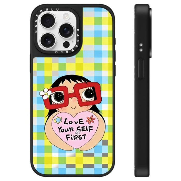 Funda para teléfono con diseño de espejo de la serie YUY, For iPhone 16 Pro Max, For iPhone 16 Pro, For iPhone 16 Plus, For iPhone 16, For iPhone 15 Pro Max, For iPhone 15 Pro, For iPhone 15 Plus, For iPhone 15