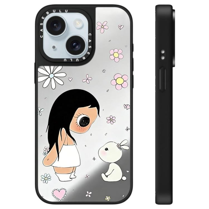 Funda para teléfono con diseño de espejo de la serie YUY, For iPhone 16 Pro Max, For iPhone 16 Pro, For iPhone 16 Plus, For iPhone 16, For iPhone 15 Pro Max, For iPhone 15 Pro, For iPhone 15 Plus, For iPhone 15