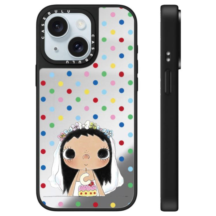 Funda para teléfono con diseño de espejo de la serie YUY, For iPhone 16 Pro Max, For iPhone 16 Pro, For iPhone 16 Plus, For iPhone 16, For iPhone 15 Pro Max, For iPhone 15 Pro, For iPhone 15 Plus, For iPhone 15